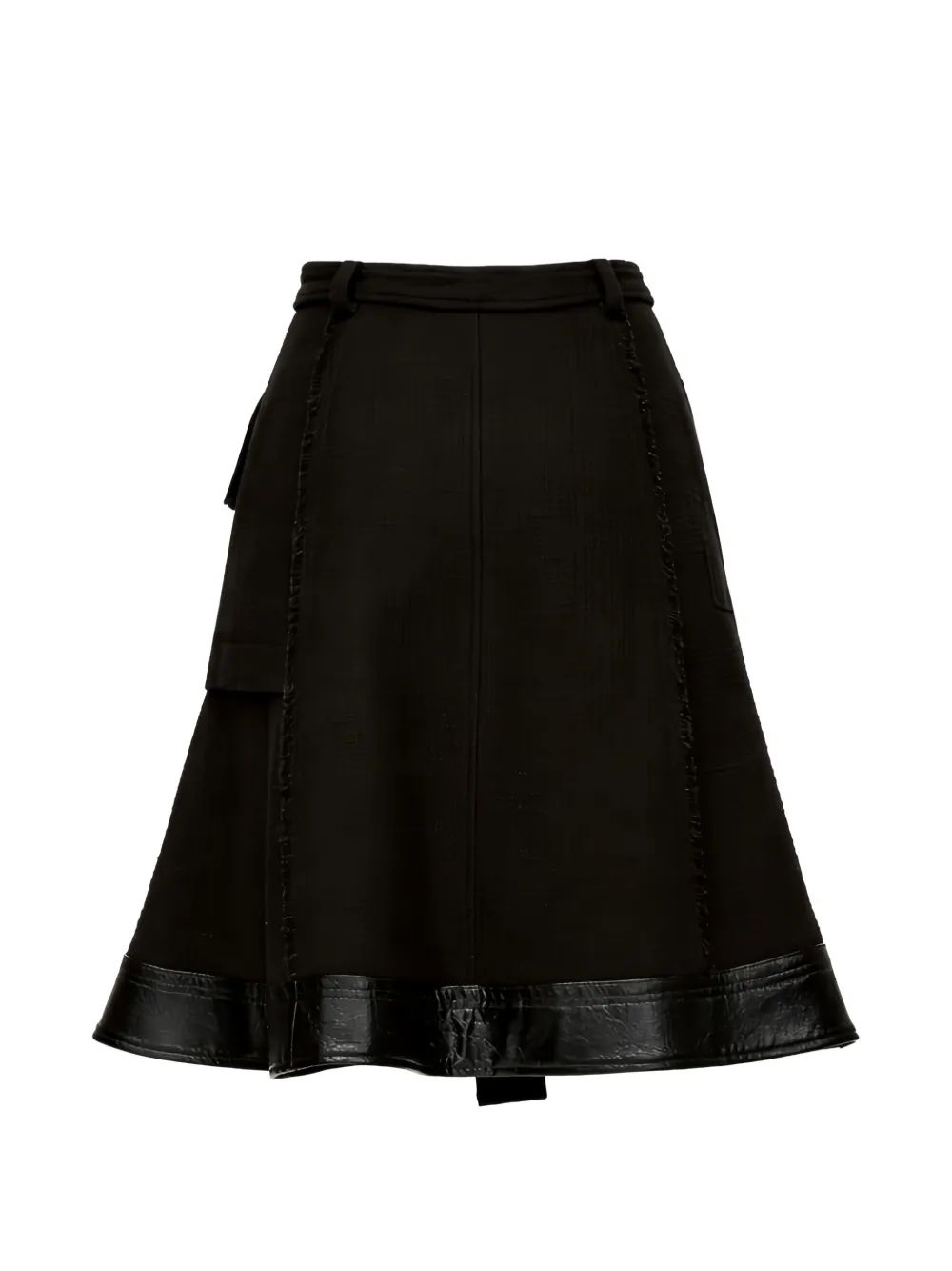  3.1 Phillip Lim Double-layer Belted Cargo Midi Skirt - Black 