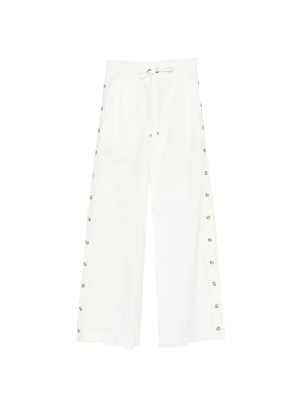 Zimmermann Rebellion Poplin Button Pants in White