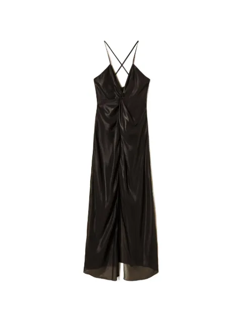 TWINSET Georgette laminated long dress