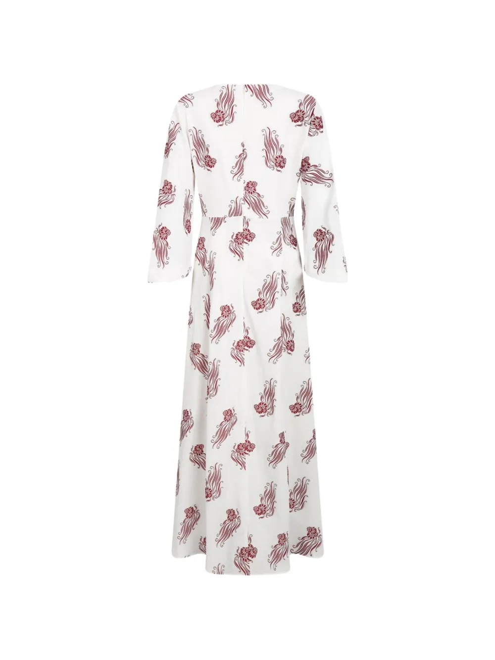 La DoubleJ Jurk met bloemenprint Wit
