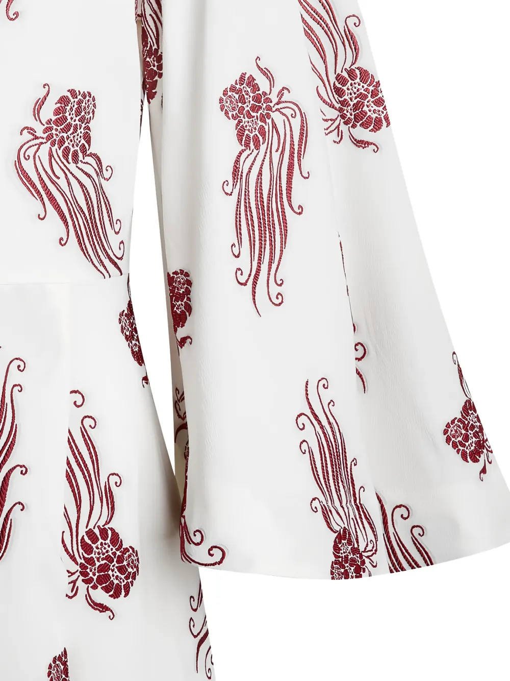 La DoubleJ Jurk met bloemenprint Wit