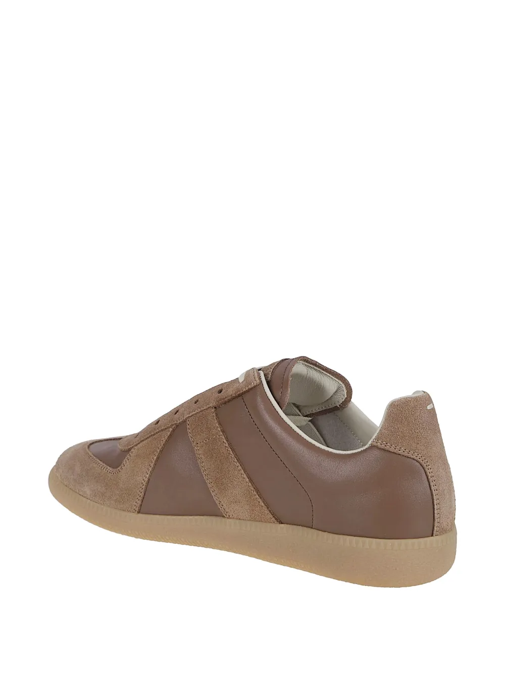 Maison Margiela Replica leren sneakers met vlakken Bruin