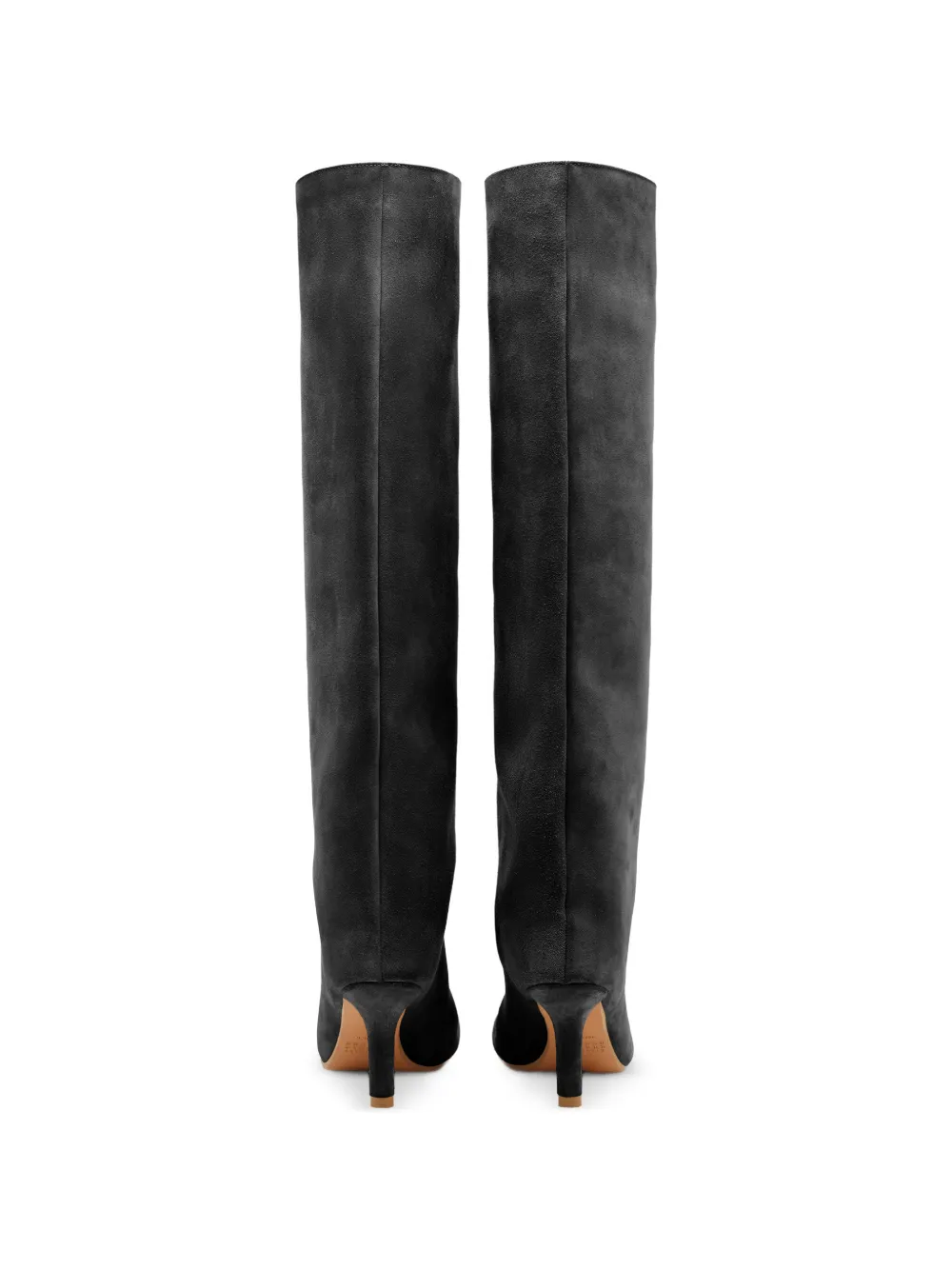 MM6 Maison Margiela square toe slouch boots Zwart
