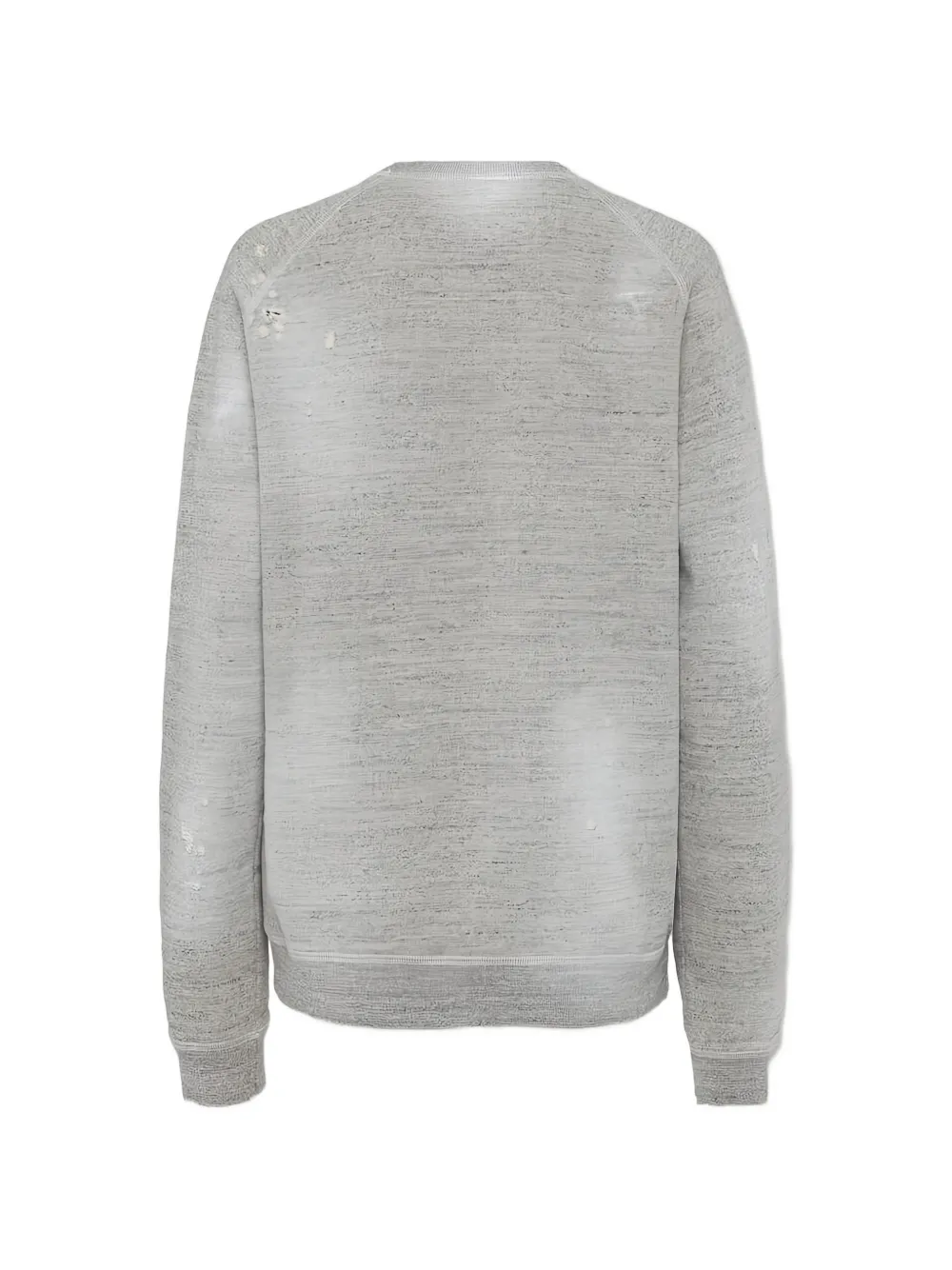  Dsquared2 Distressed Round-neck Sweatshirt - Grey 