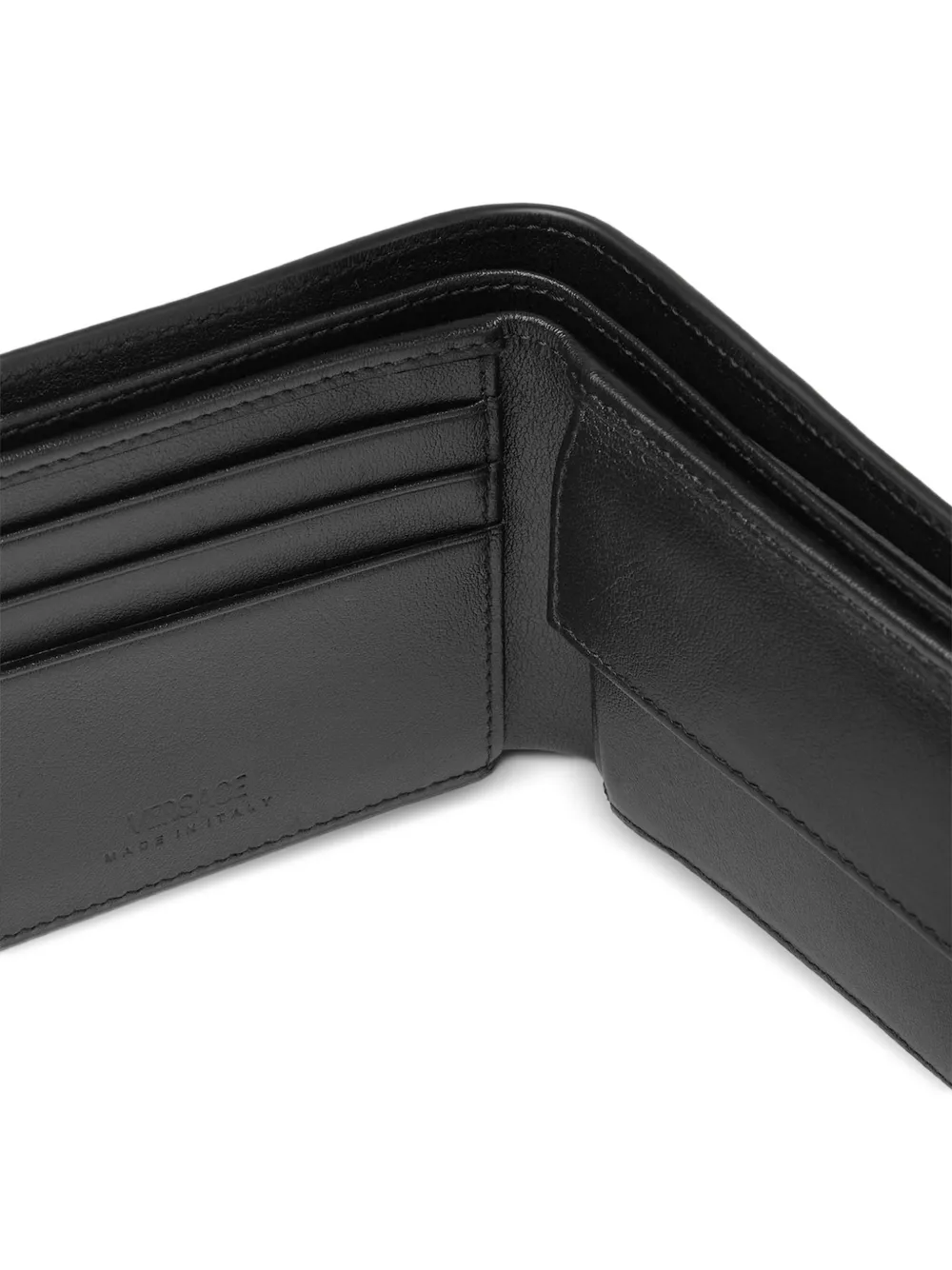  Versace Medusa Pattern Wallet - Black 
