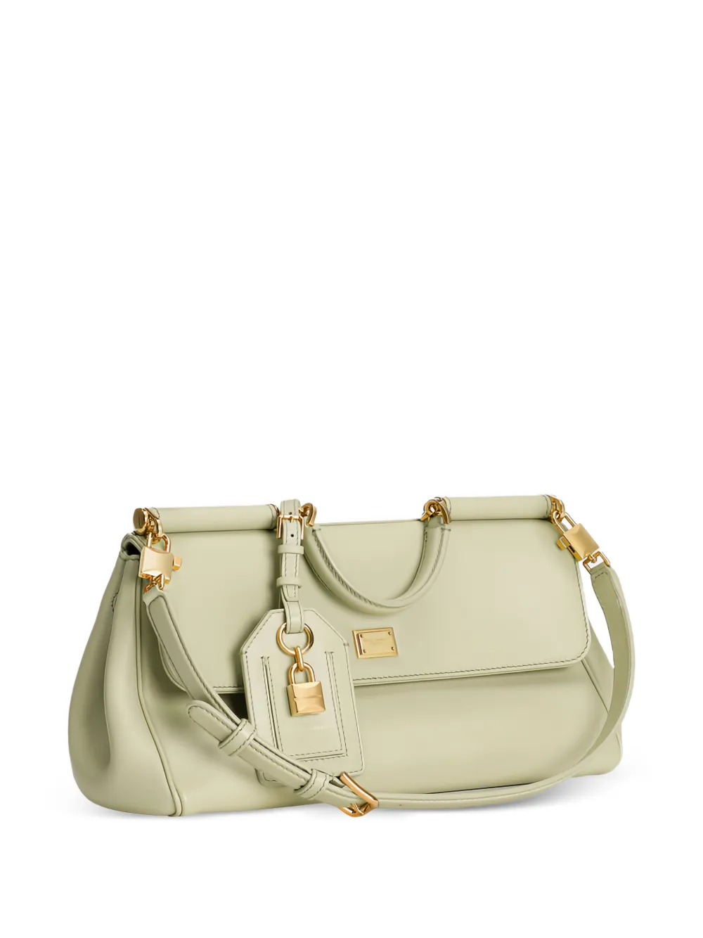 Dolce & Gabbana Clutch met hangslot bedel Groen