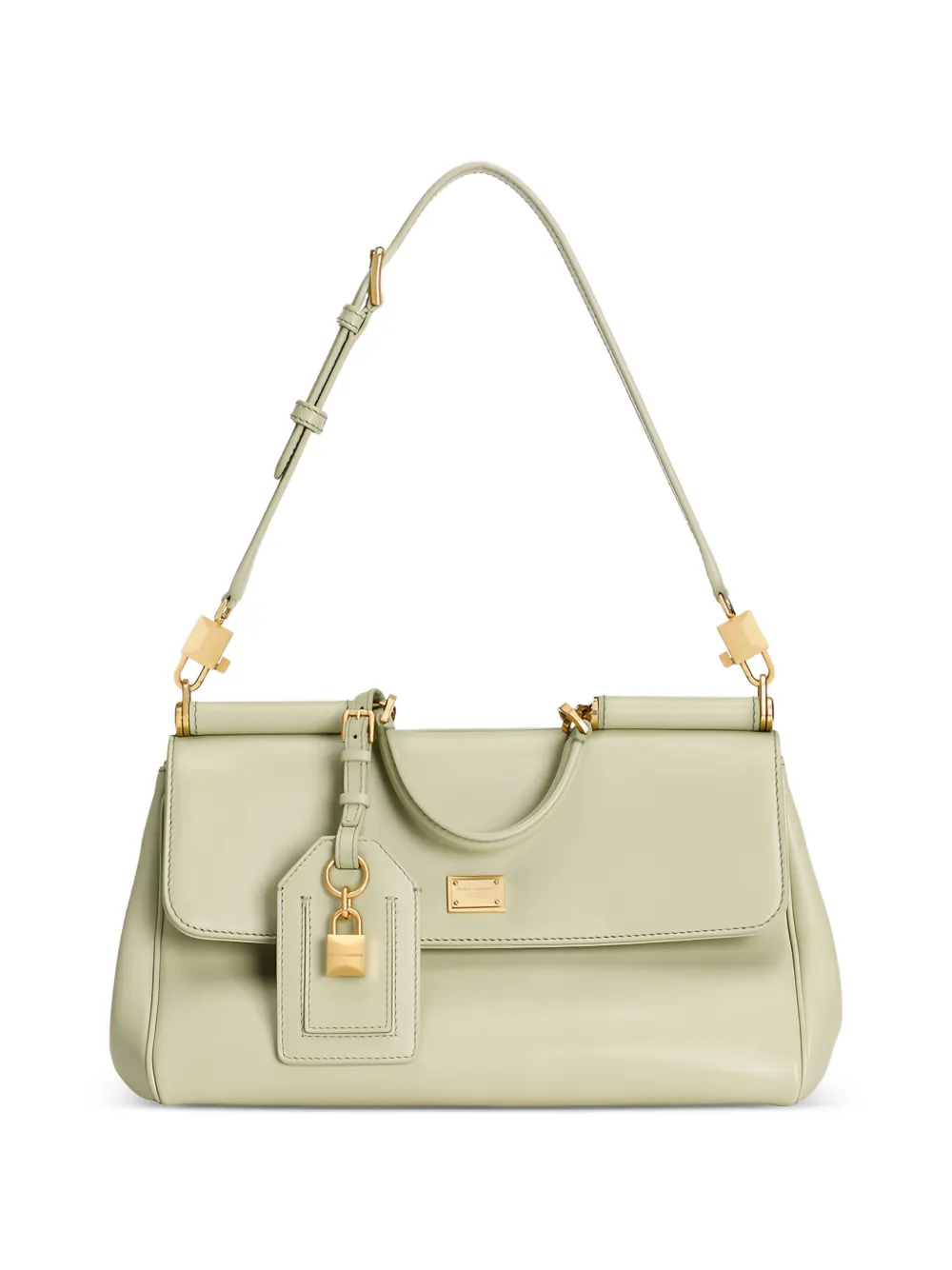 Dolce & Gabbana Clutch met hangslot bedel Groen