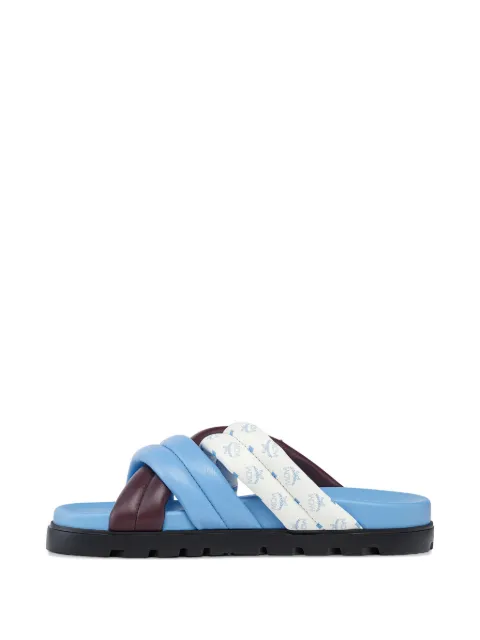 MCM criss-cross logo sandals