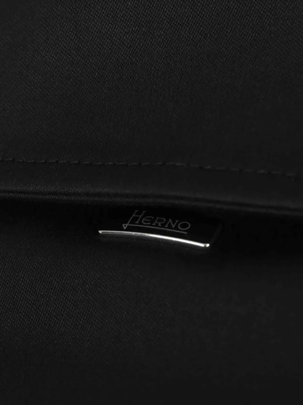  Herno Double-breasted Tab Coat - Black 