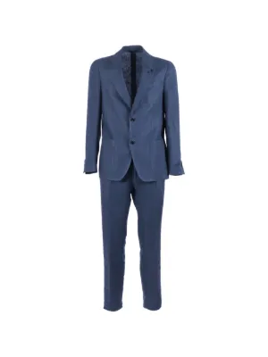Tagliatore Button Suit | Blue | FARFETCH ID