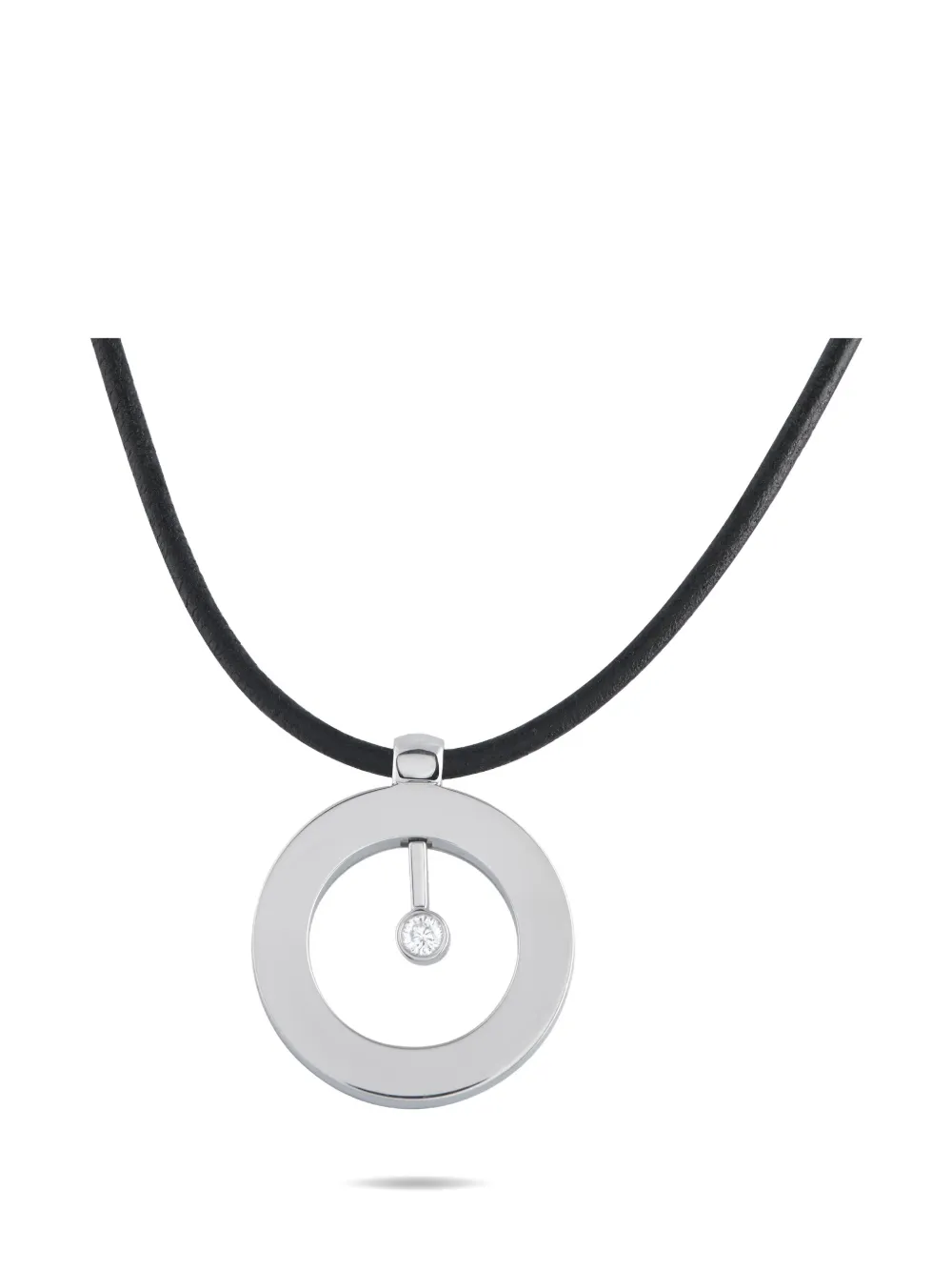 Roberto Coin Pre-Owned diamond and ruby necklace - Argento