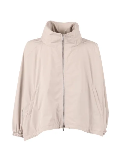 Moorer funnel-neck jacket