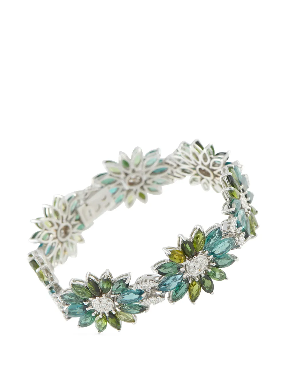 LB Exclusive Bracciale con diamanti e tormalina - Argento