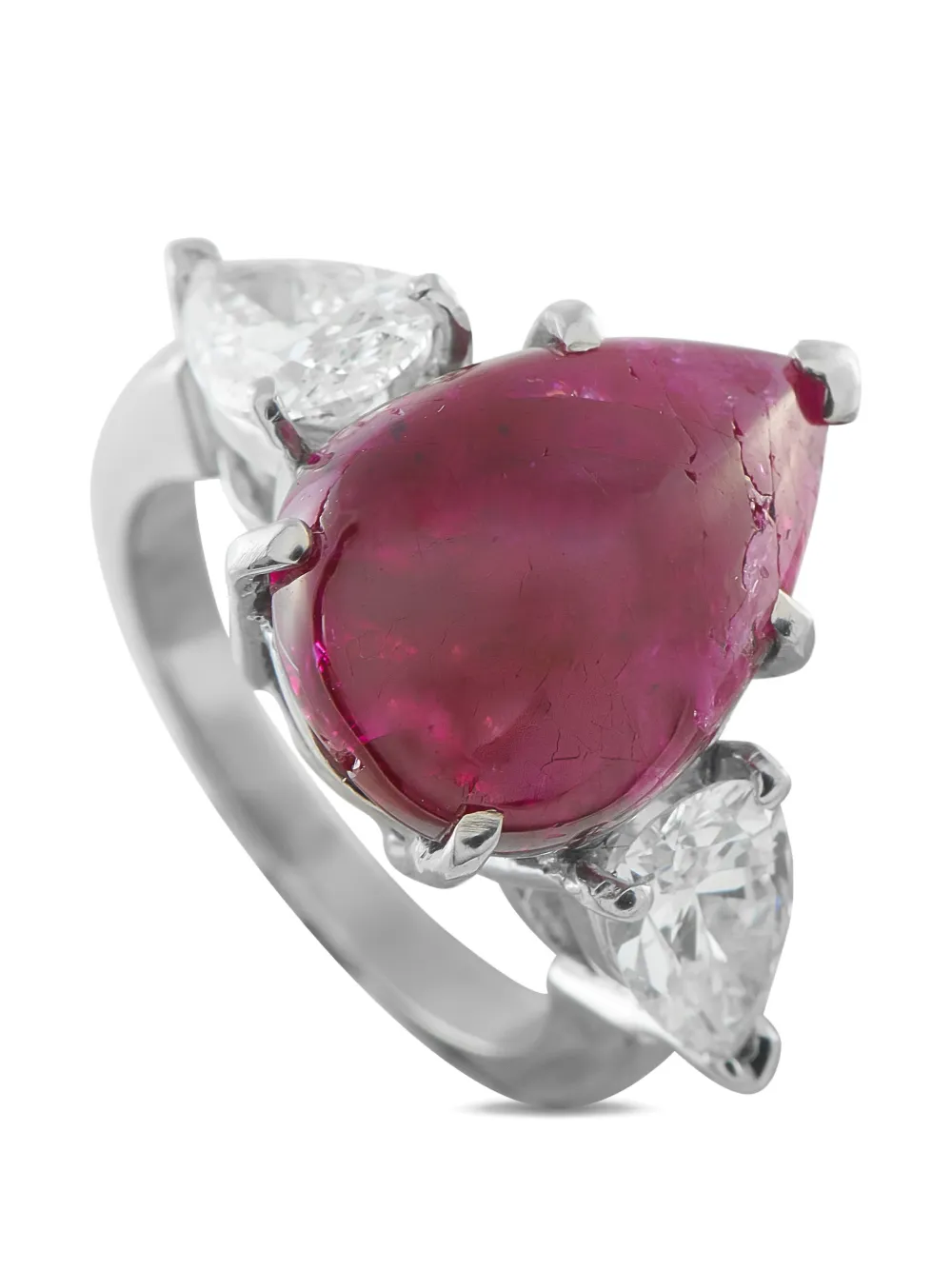 LB Exclusive diamond and ruby ring - Argento