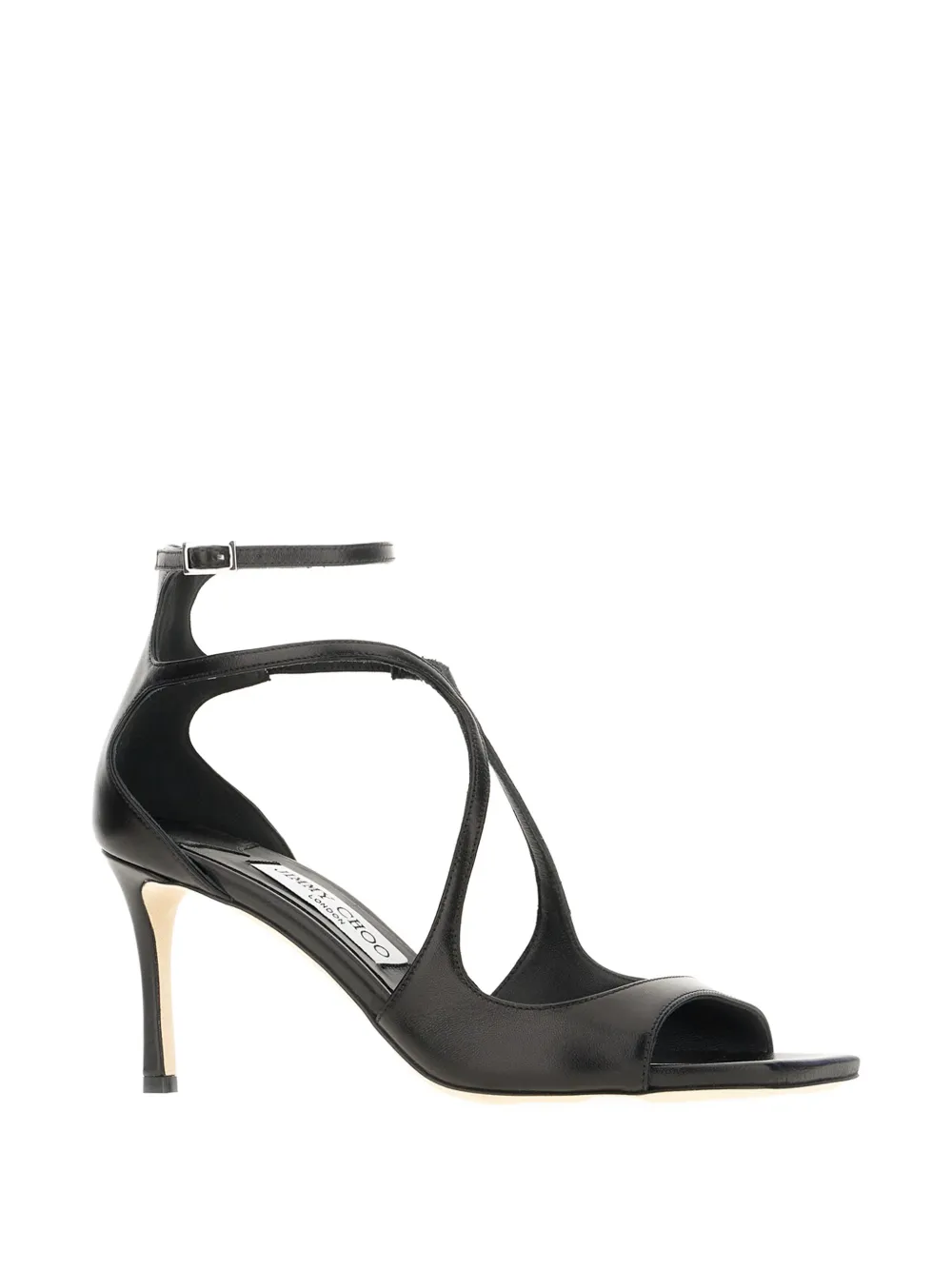 Jimmy Choo Azia leather sandals Zwart