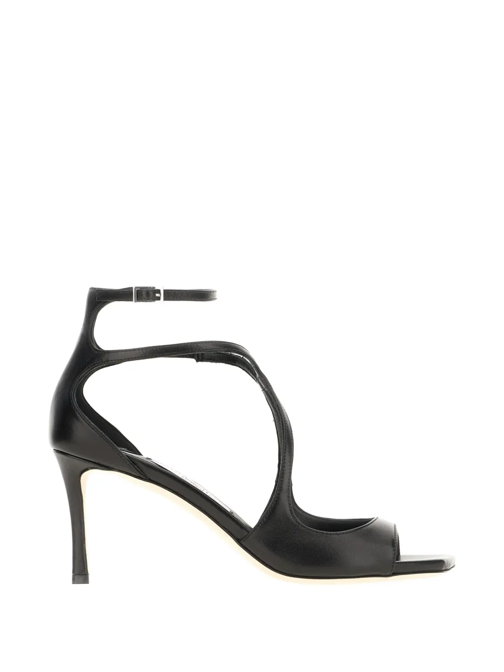 Jimmy Choo Azia Leather Sandals In Black
