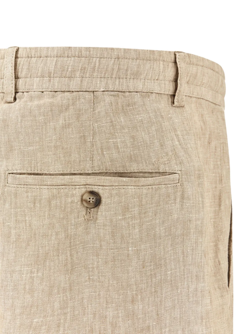 Buttoned-Pockets Chino Trousers