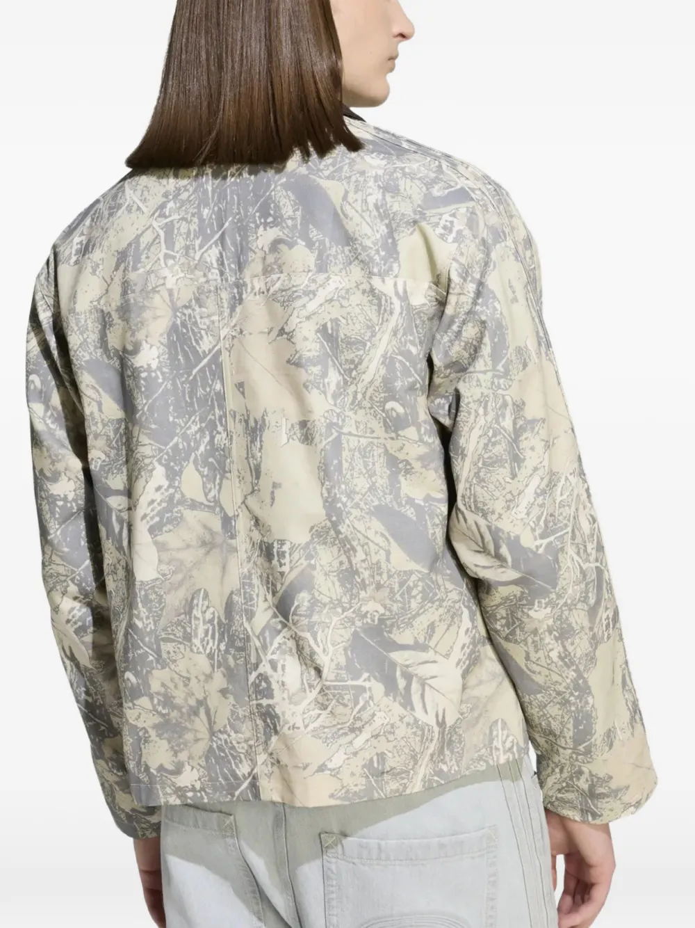 adidas Shirtjack met abstract patroon Beige