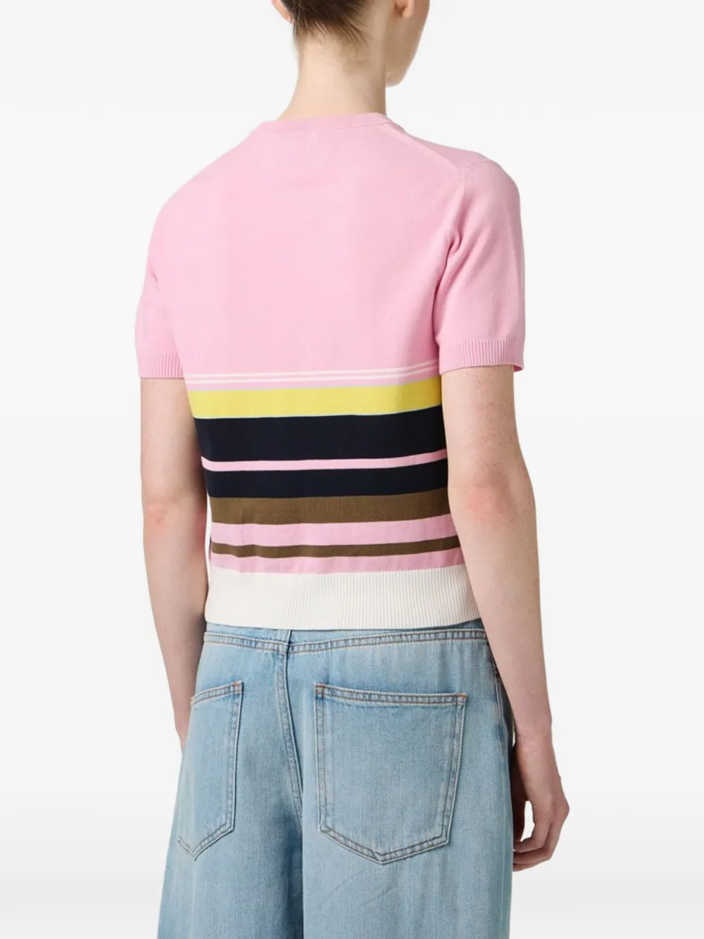 Iceberg Gestreept T-shirt Roze