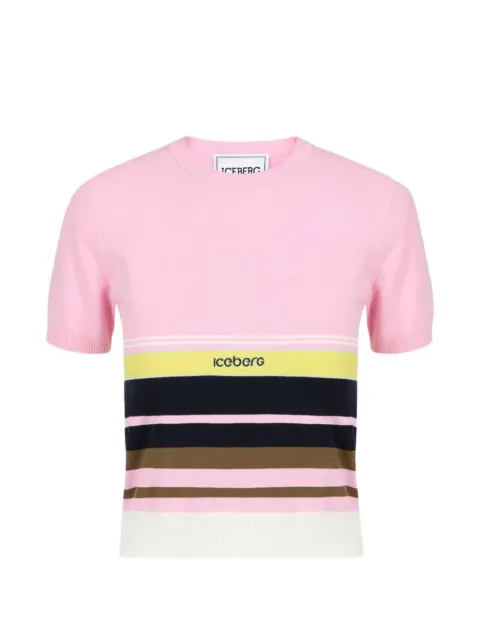 Iceberg playera con motivo de rayas
