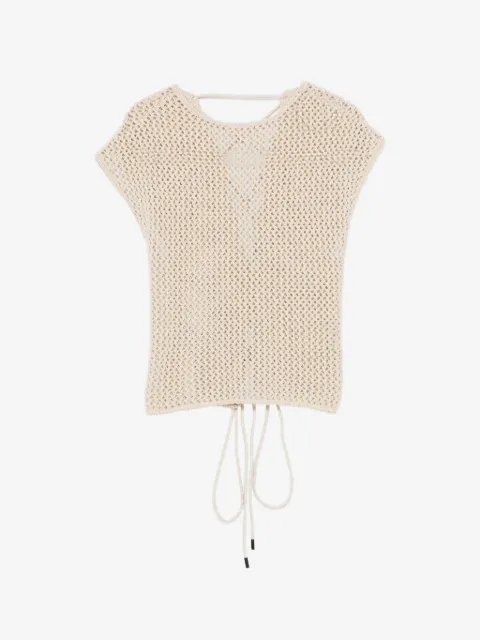 ALPHA STUDIO open-back top
