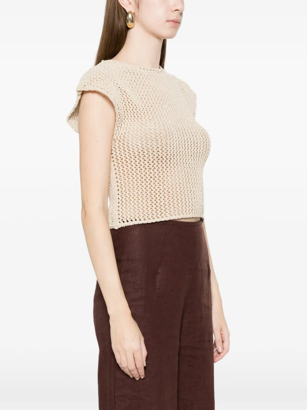  Alpha Studio Open-back Top - Neutrals 