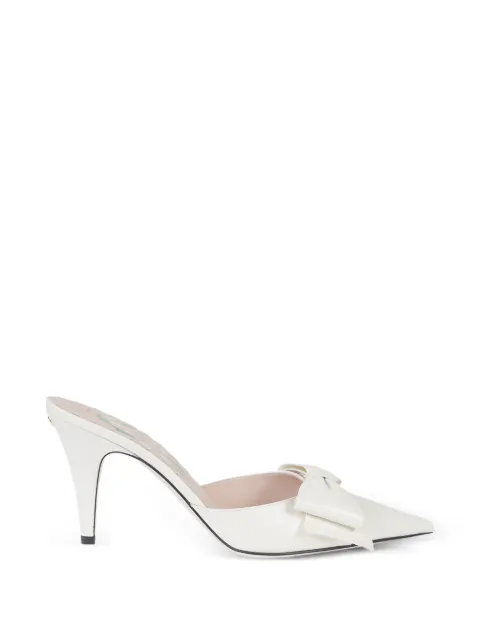 Valentino Garavani bow detail heeled mules