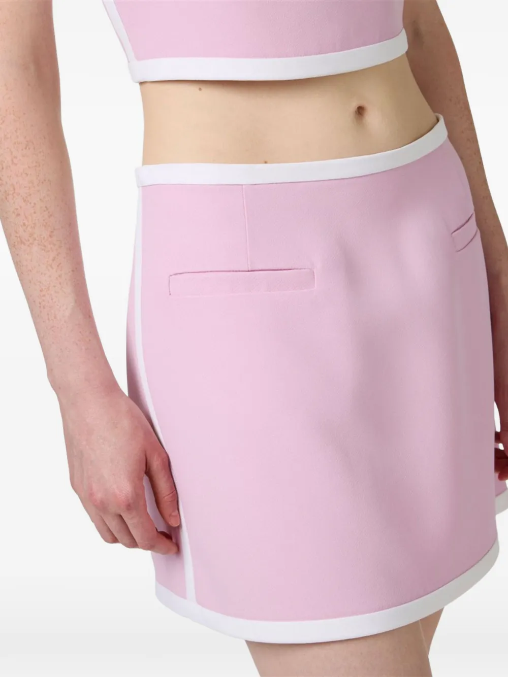 Iceberg Mini-rok met contrasterende afwerking Roze