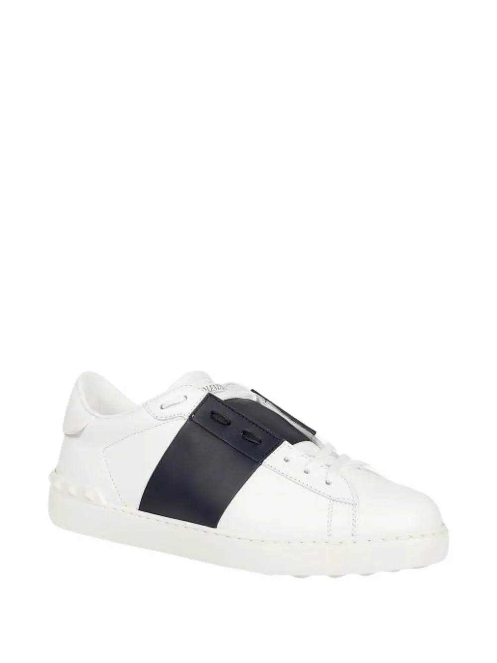 Valentino Garavani Gestreepte sneakers Wit