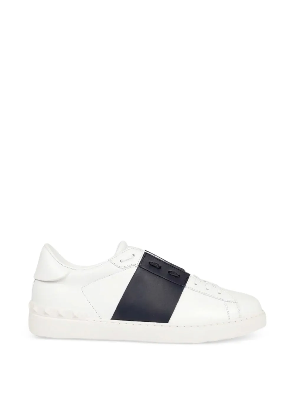 Valentino Garavani Gestreepte sneakers Wit