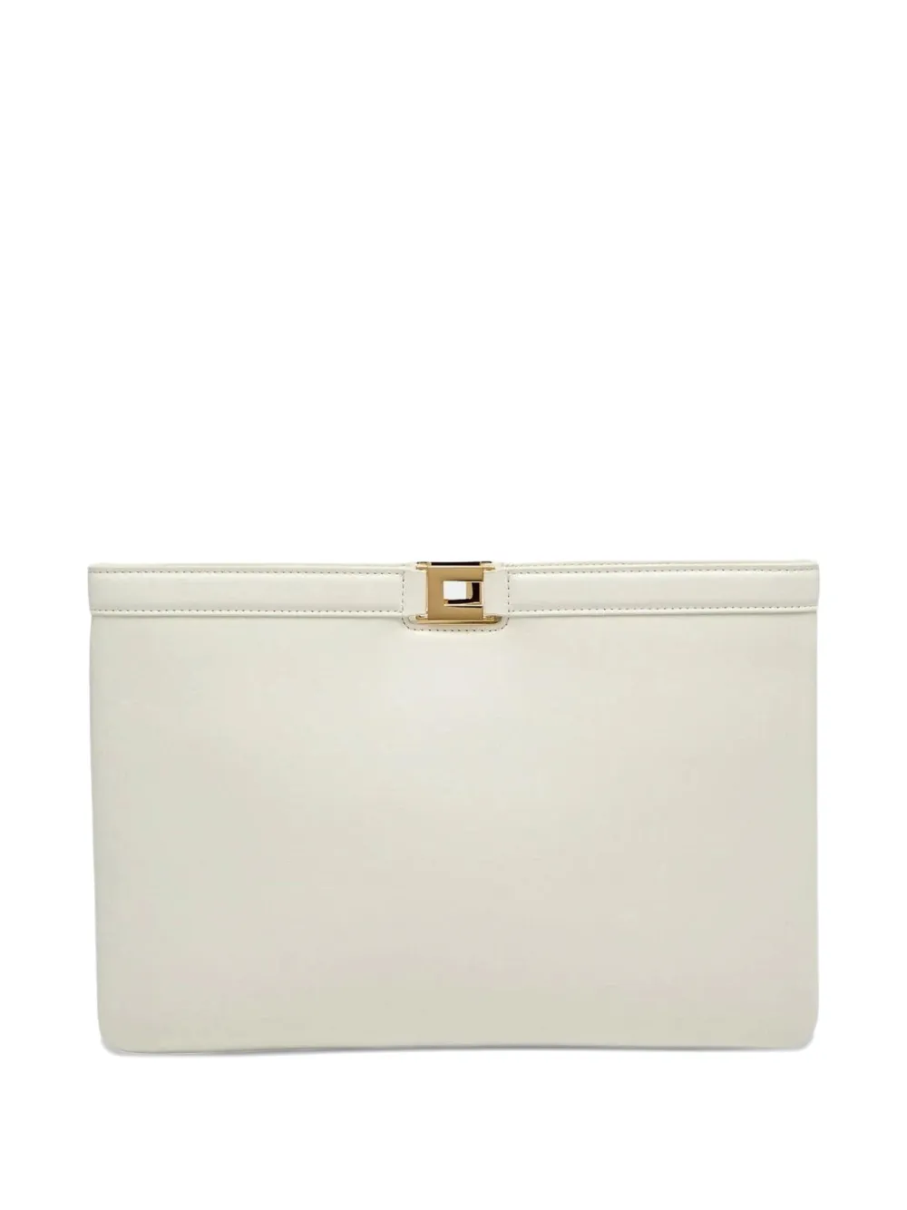 Elisabetta Franchi Rechthoekige clutch Wit