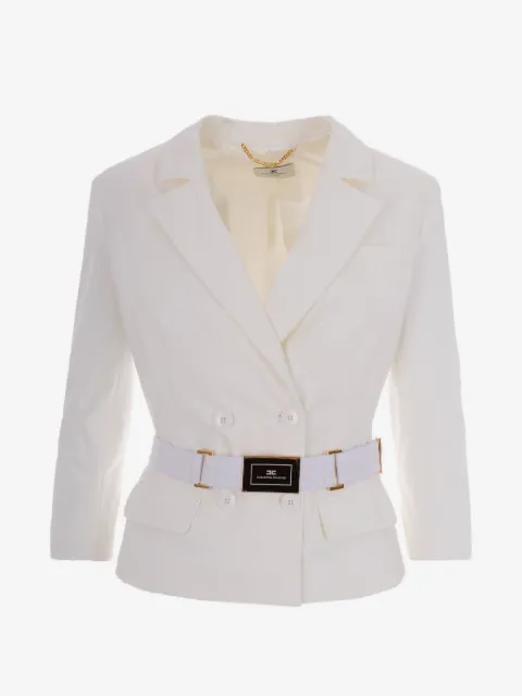 Elisabetta Franchi belted fitted jacket