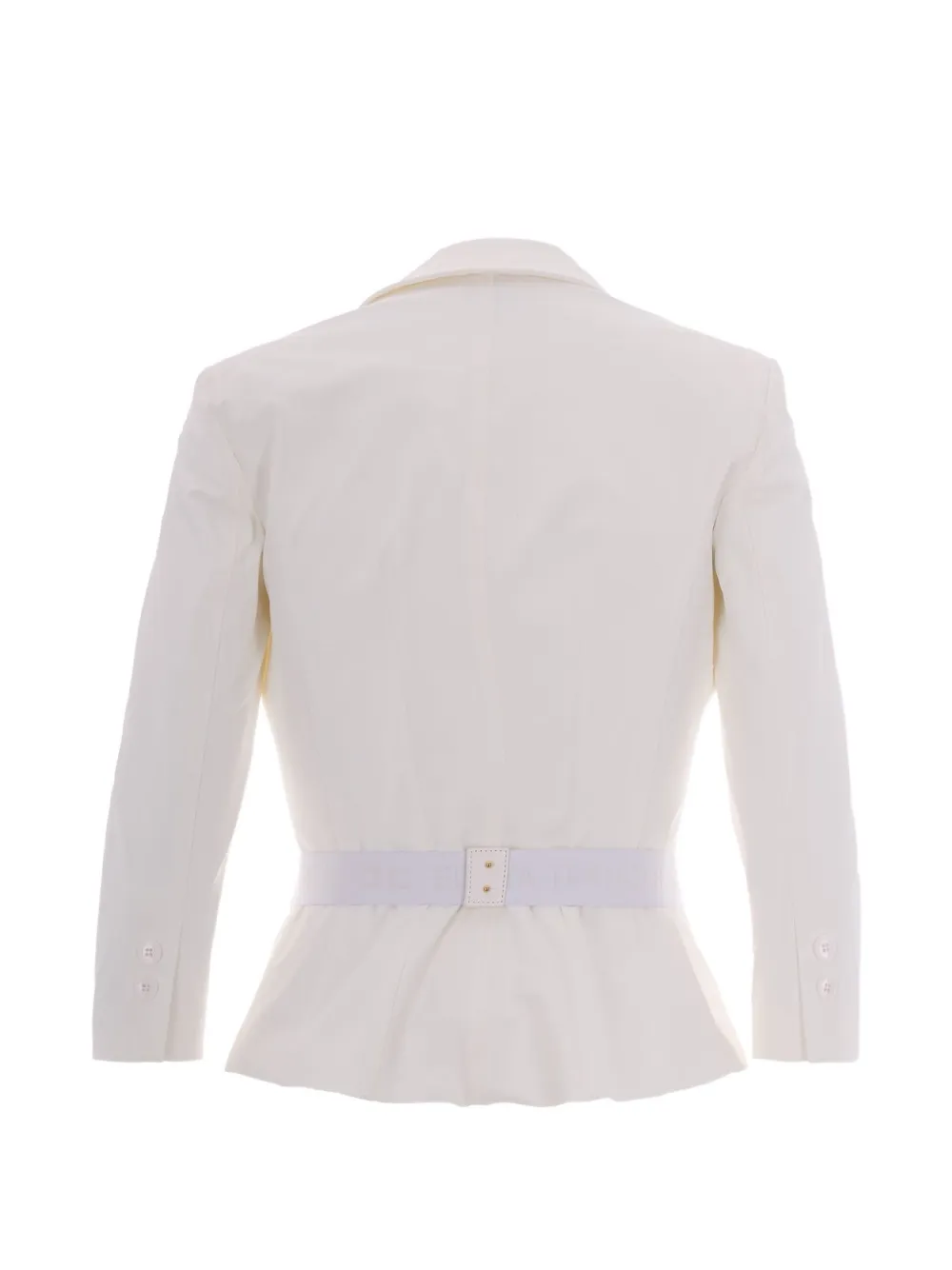  Elisabetta Franchi Belted Fitted Jacket - White 