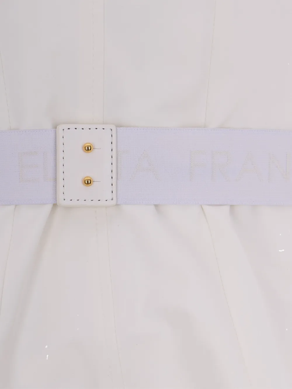  Elisabetta Franchi Belted Fitted Jacket - White 