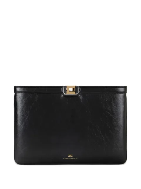 Elisabetta Franchi metal detail clutch bag