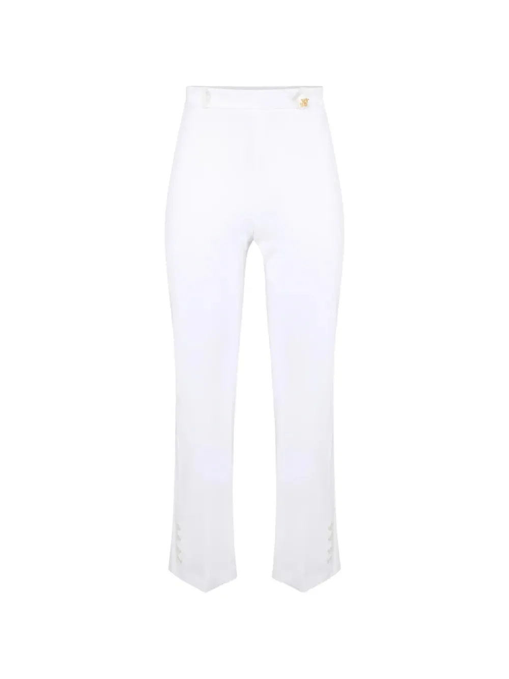 Elisabetta Franchi embellished flared trousers - Weiß