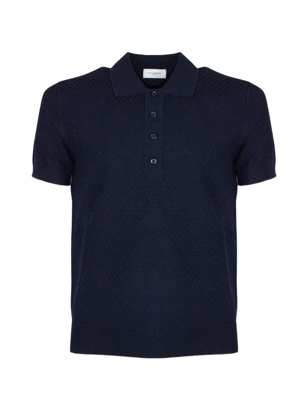 Paolo Pecora buttoned polo - Blu