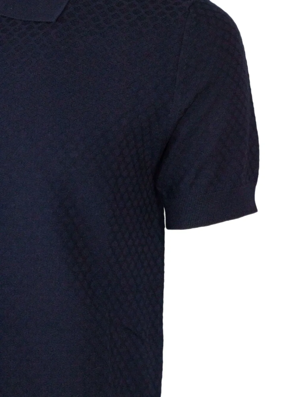 Paolo Pecora Poloshirt met knopen Blauw