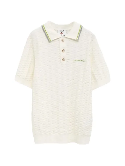 Casablanca polo à logo brodé