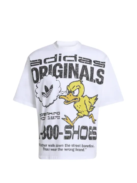 adidas duck-graphic T-shirt