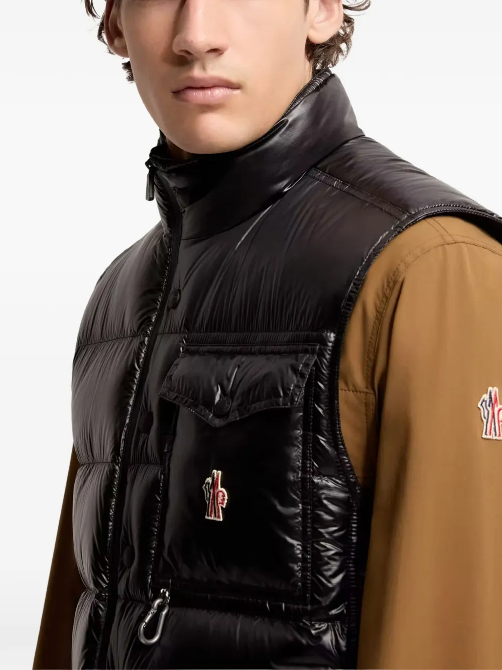 Moncler Grenoble Bodywarmer met rits Zwart