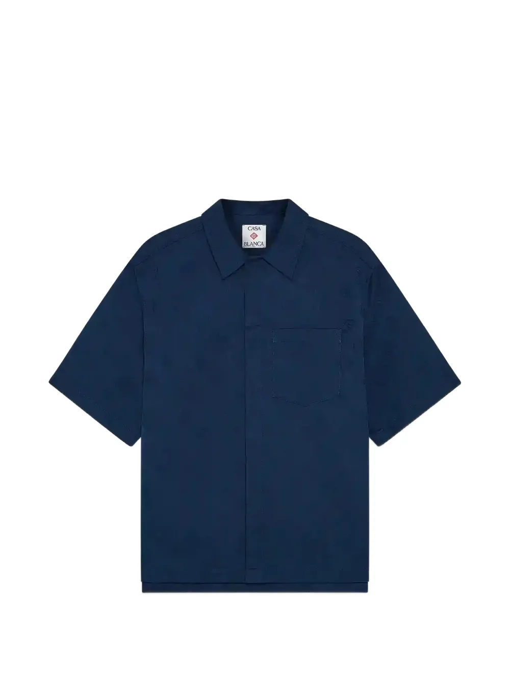 Casablanca Overhemd met monogramprint Blauw