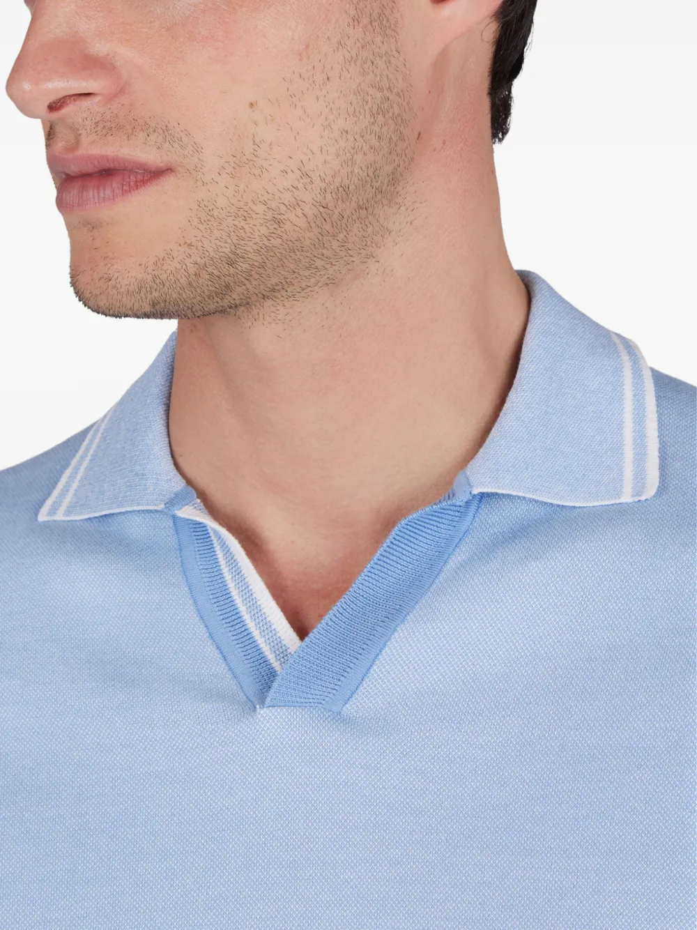 Paul & Shark T-shirt met geribbelde details Blauw