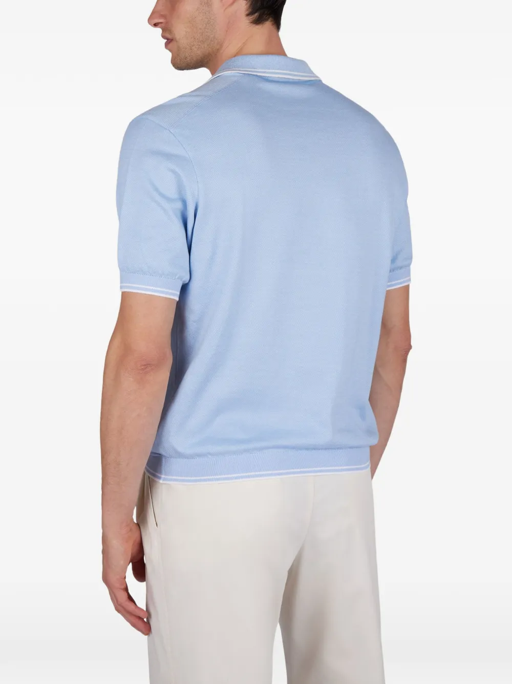 Paul & Shark T-shirt met geribbelde details Blauw