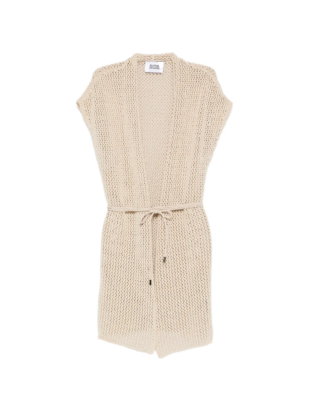 ALPHA STUDIO openwork cardigan - Toni neutri