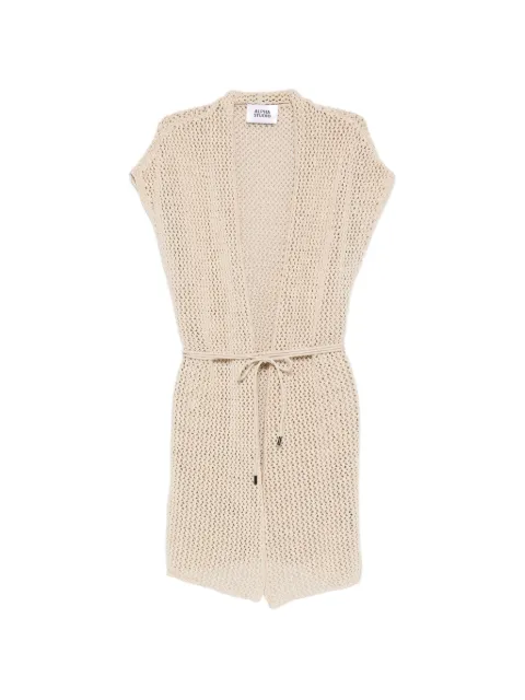 ALPHA STUDIO openwork cardigan