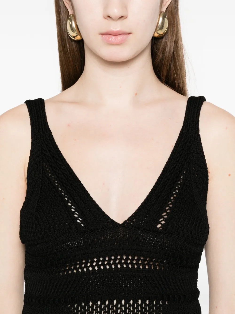 Crochet V-Neck Top
