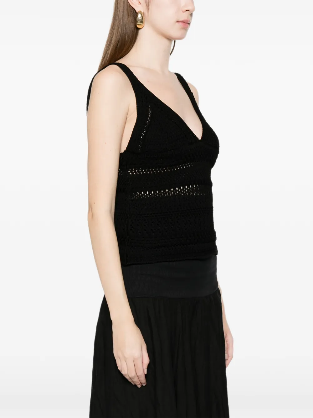 Crochet V-Neck Top