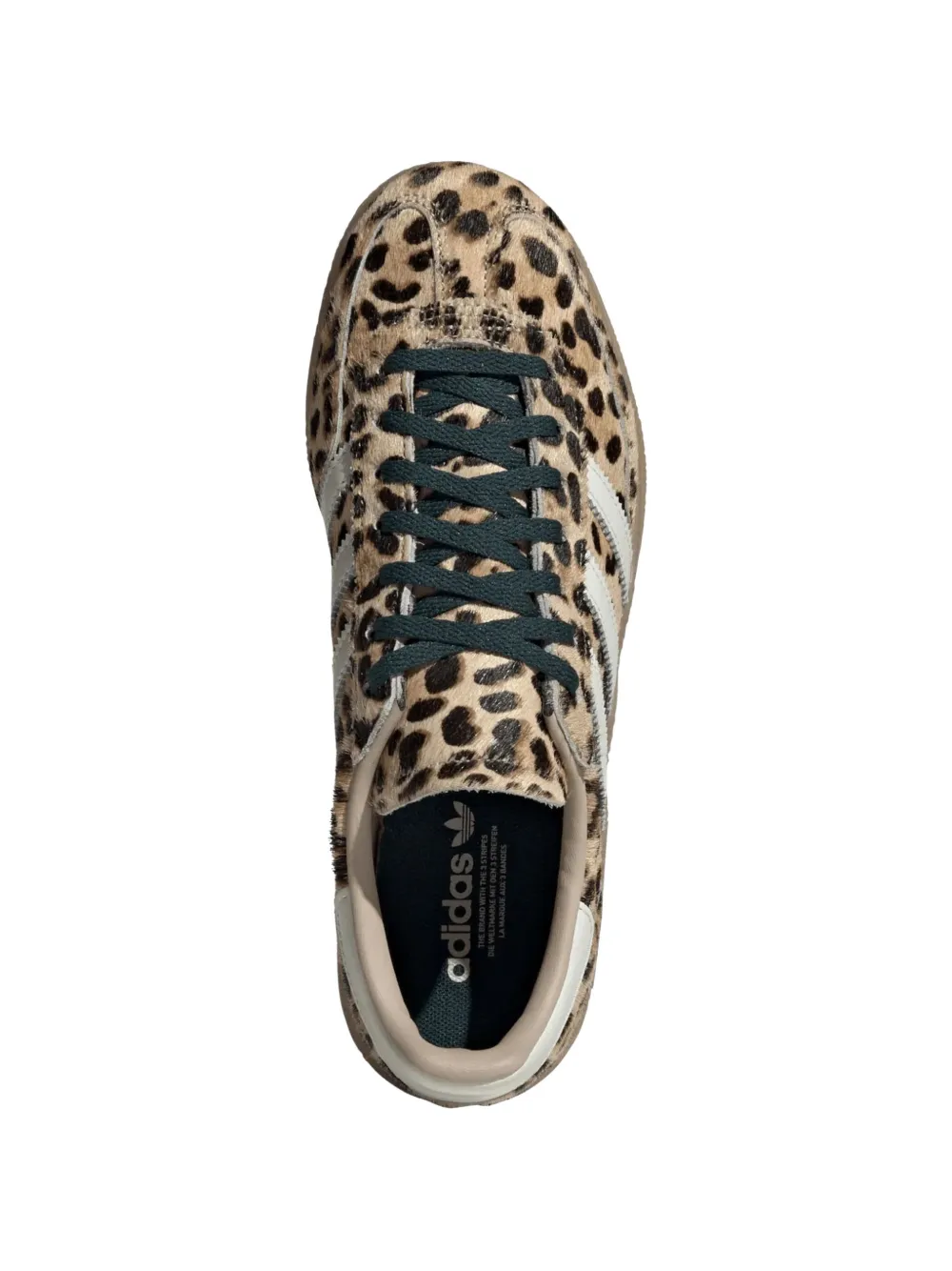 adidas Handball Spezial leren sneakers met luipaardprint Beige