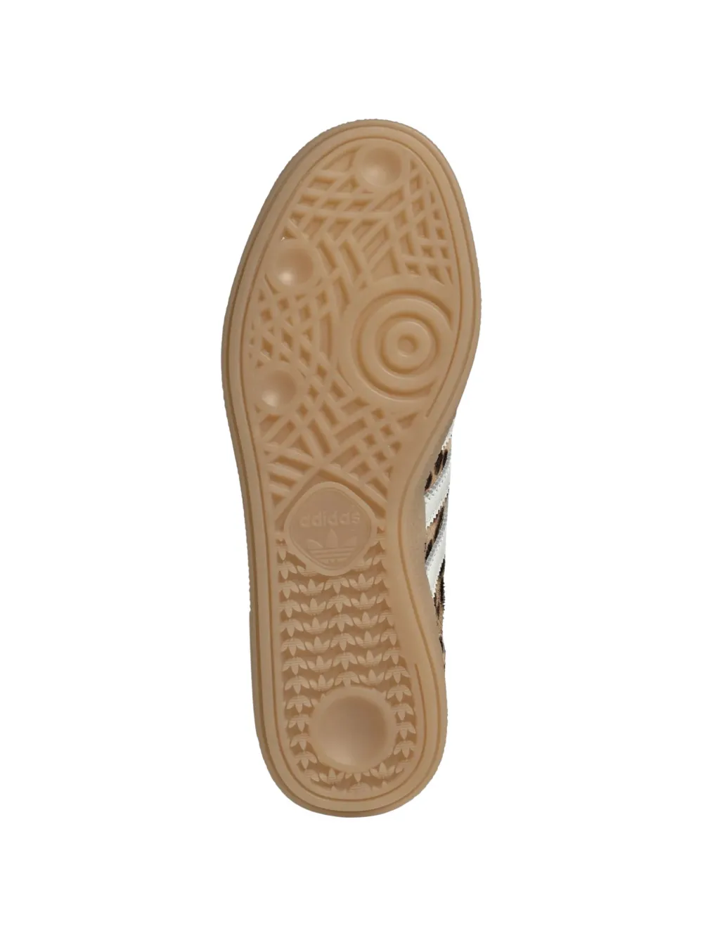 adidas Handball Spezial leren sneakers met luipaardprint Beige